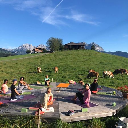 Mountain Vista - Bio Yoga Hof Apartment Kitzbuhel Bagian luar foto